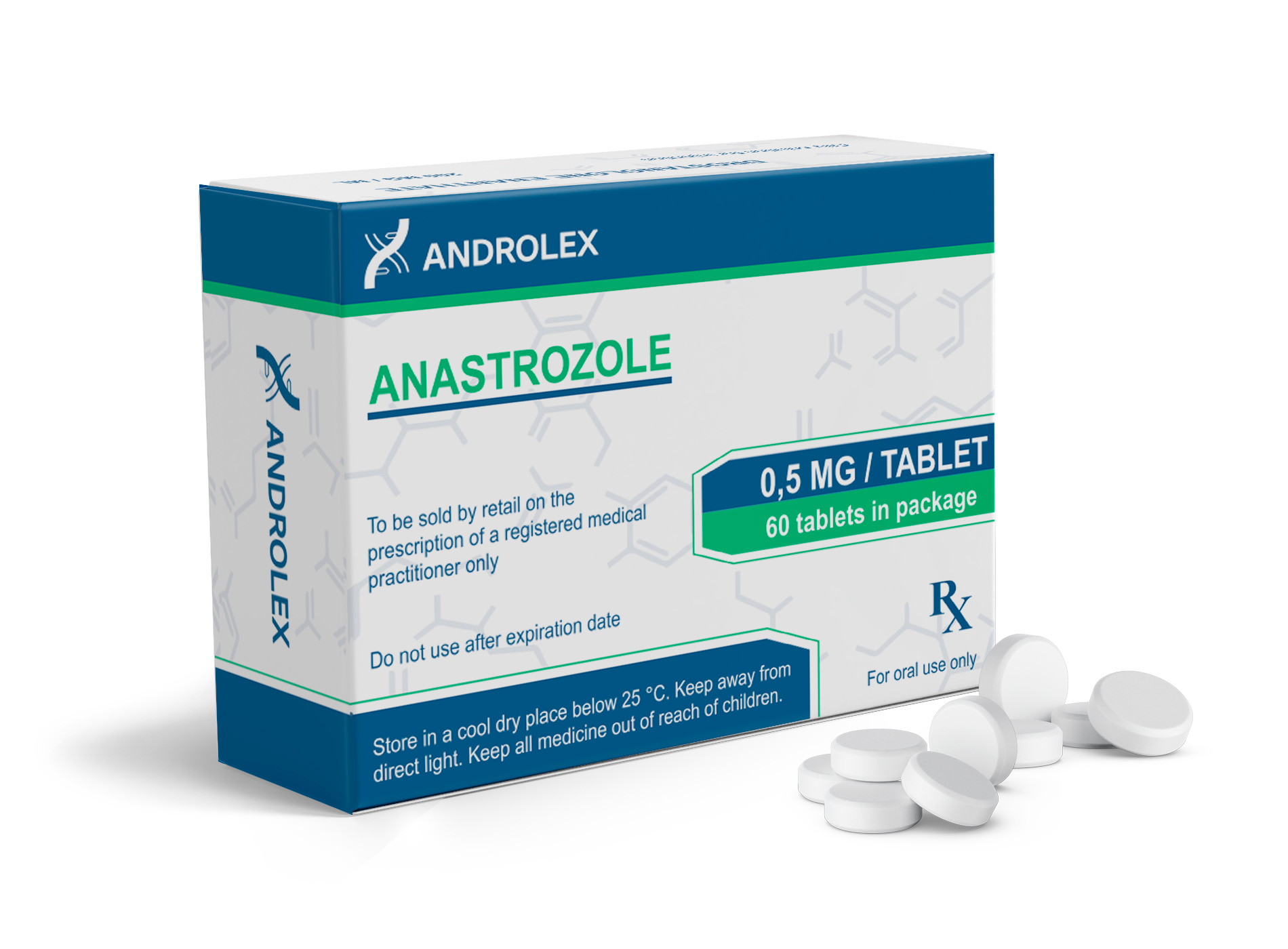 Androlex – Anastrozole (0.5 mg/60 tabs)